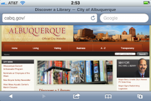 City of Albuquerque Website