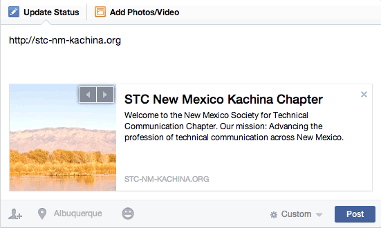 Facebook Preview Box: STC Kachina Chapter